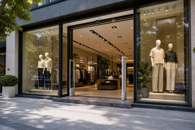 Transparent (Plexi) Retail Security Gate — Modern Design