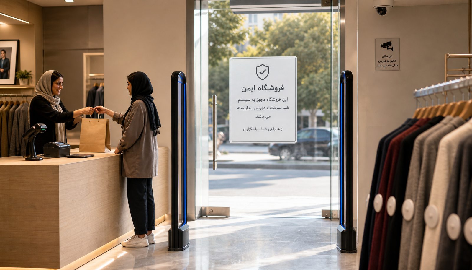 اطلاعرسانی شفاف سیستم امنیتی فروشگاه به مشتریان